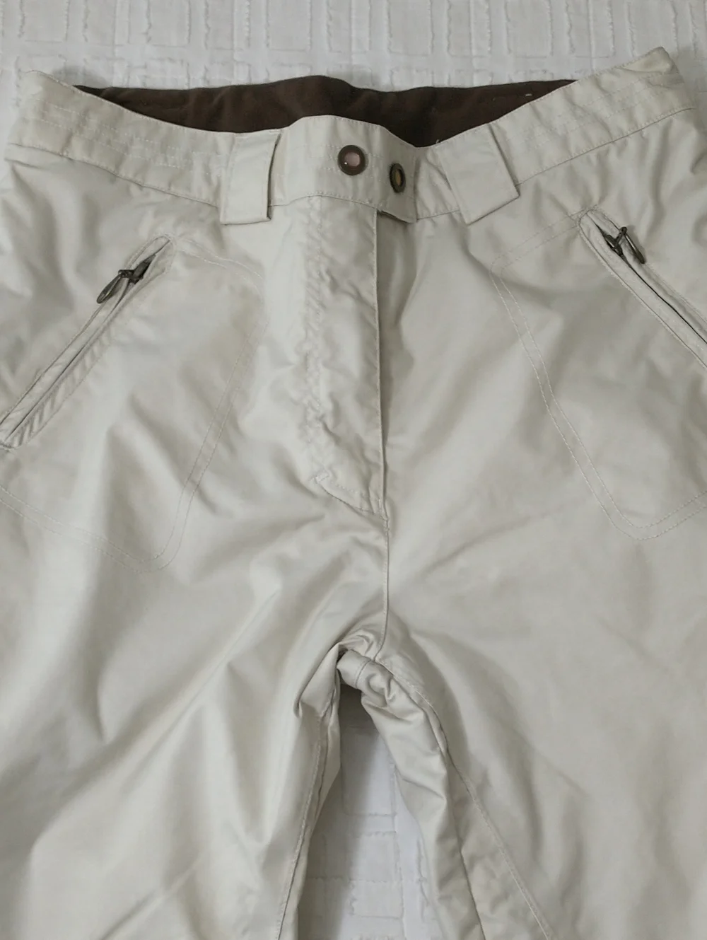 Obermeyer Tyler Snow Pant, Size 18 Youth, Cream, Grow Along Tech., Winter, Ski